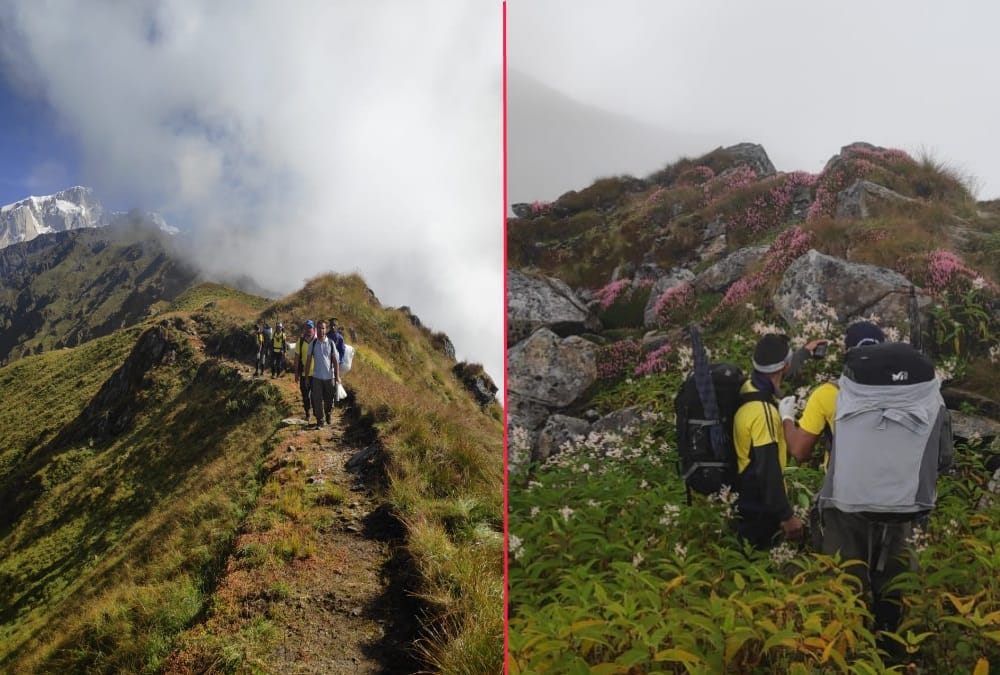 Kedarnath Visuals of search operation for Human Skeleton in inaccessible area Bad weather