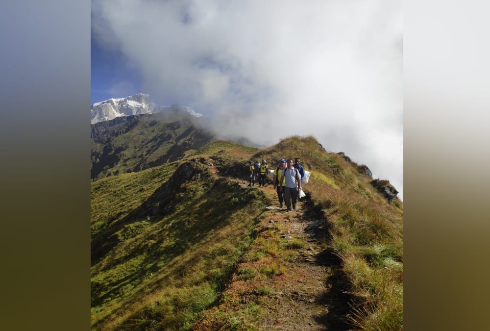 Kedarnath Visuals of search operation for Human Skeleton in inaccessible area Bad weather