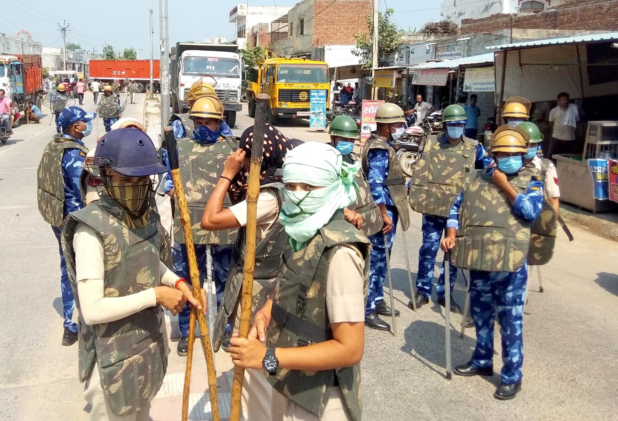 Farmers jam for an hour at Bhagalpuri Chowk, told the Agriculture bill 'Death Warrant'