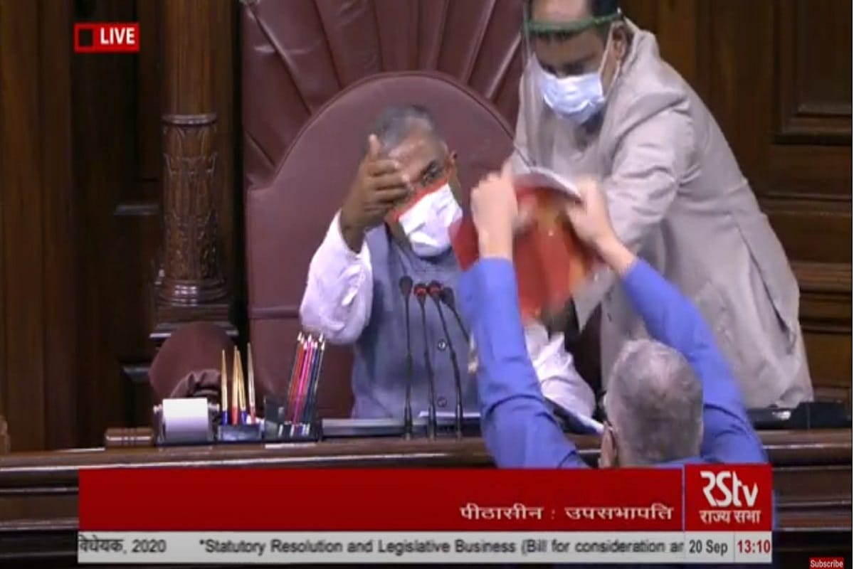Eight members of the House are suspended for a week, Derek O Brien Sanjay Singh Raju Satav KK Ragesh