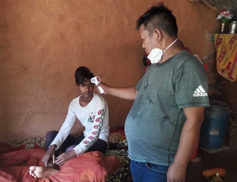 The team of doctors set up camp in Chachi affected by the disease