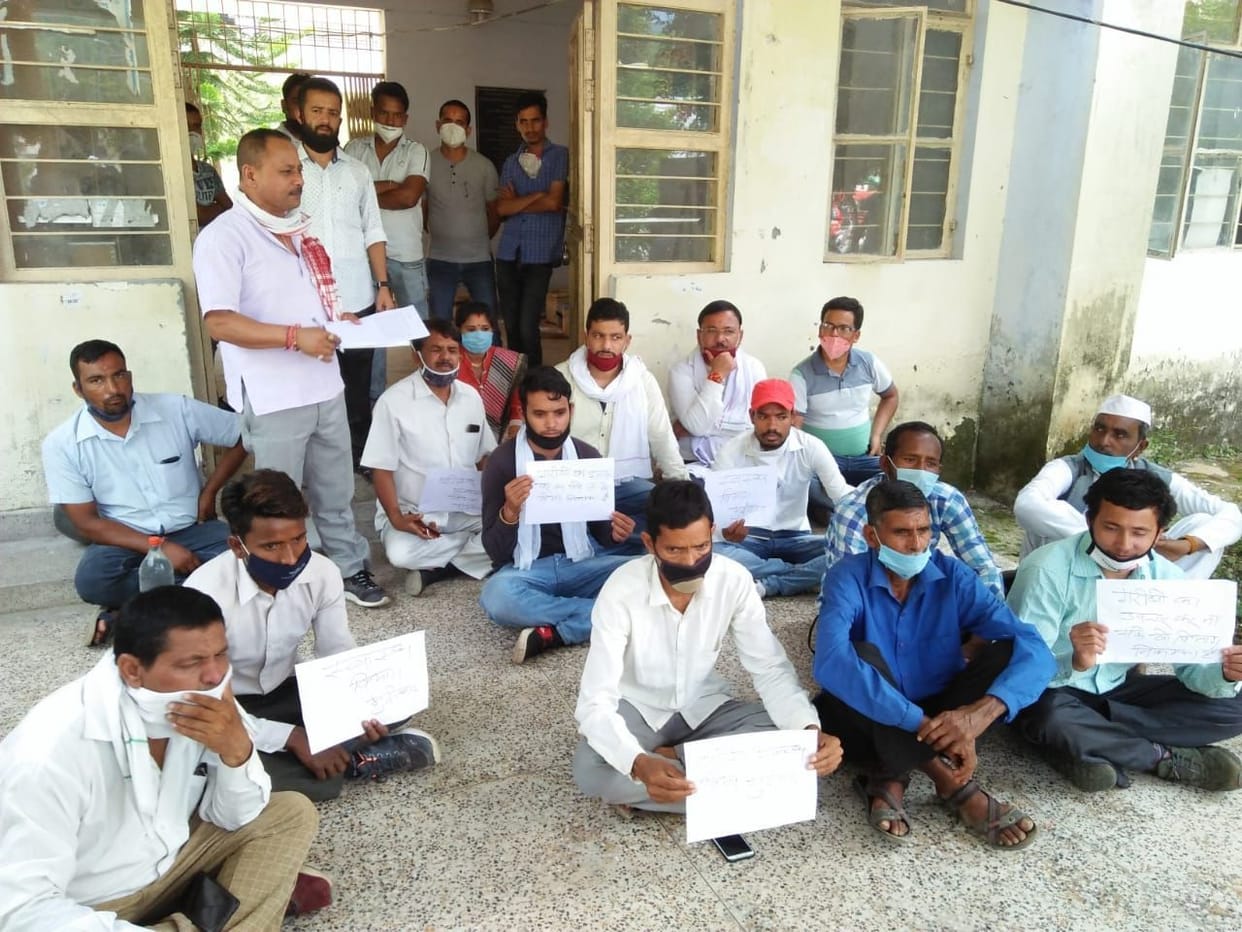 Staged a sit-in at the CMO office in Chachai over the continuing deaths from Galgontu