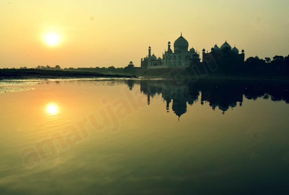 Yamuna River Front will be devolapment behind the Taj Mahal In Agra