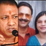 सीएम योगी आदित्यनाथ, मुख्तार अंसारी और पत्नी।
