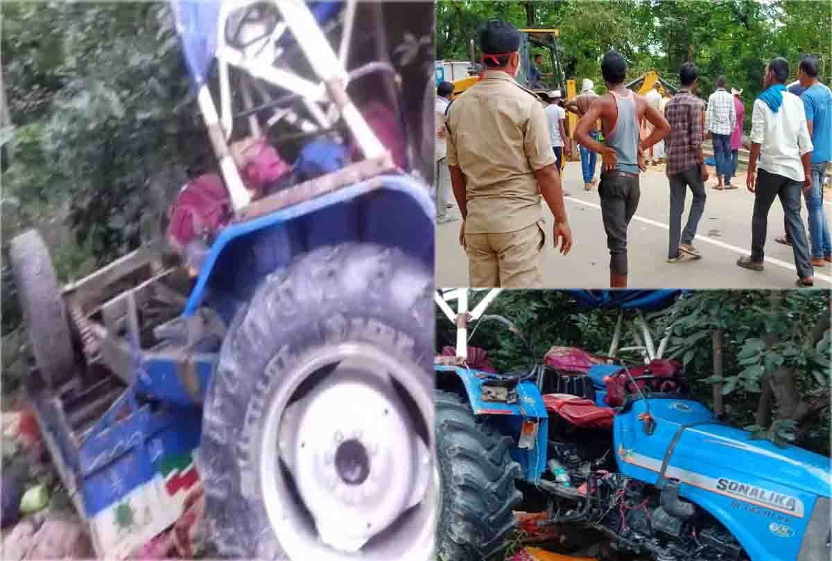 road accident in chitrakoot, five died, more than 30 people injured