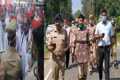 Samajwadi party workers and farmers is protest in collectorate office in six district of West UP