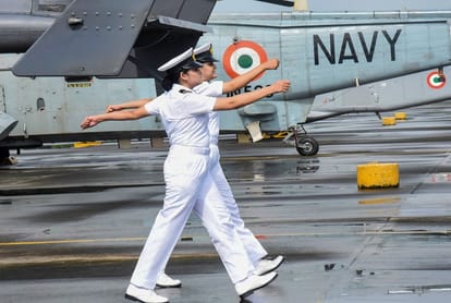 Two women officers to operate helicopters from warships