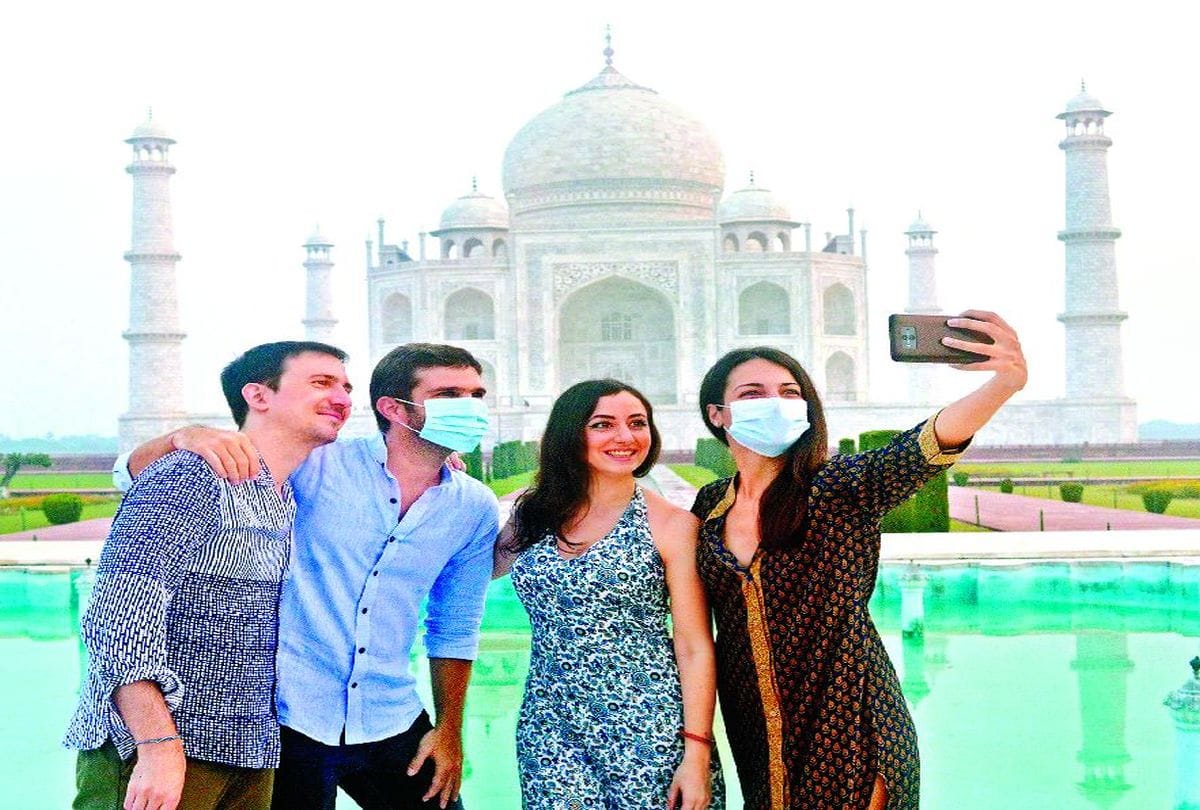 Taj Mahal Agra News: Taj Mahal re opens for tourists after six months