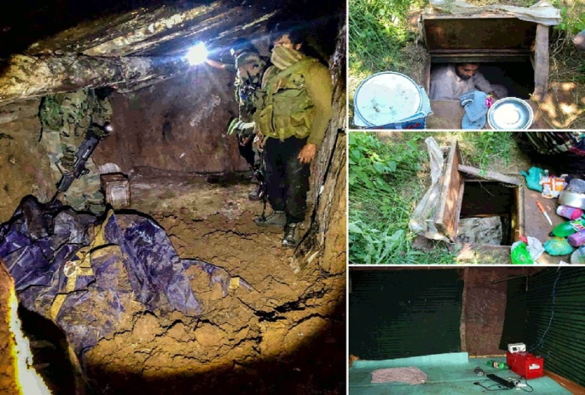 Underground bunkers recovered by 44 RR in Pulwama and Shopian districts of Kashmir