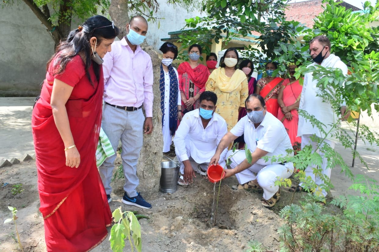 Provided food to children, told ways of nutrition
