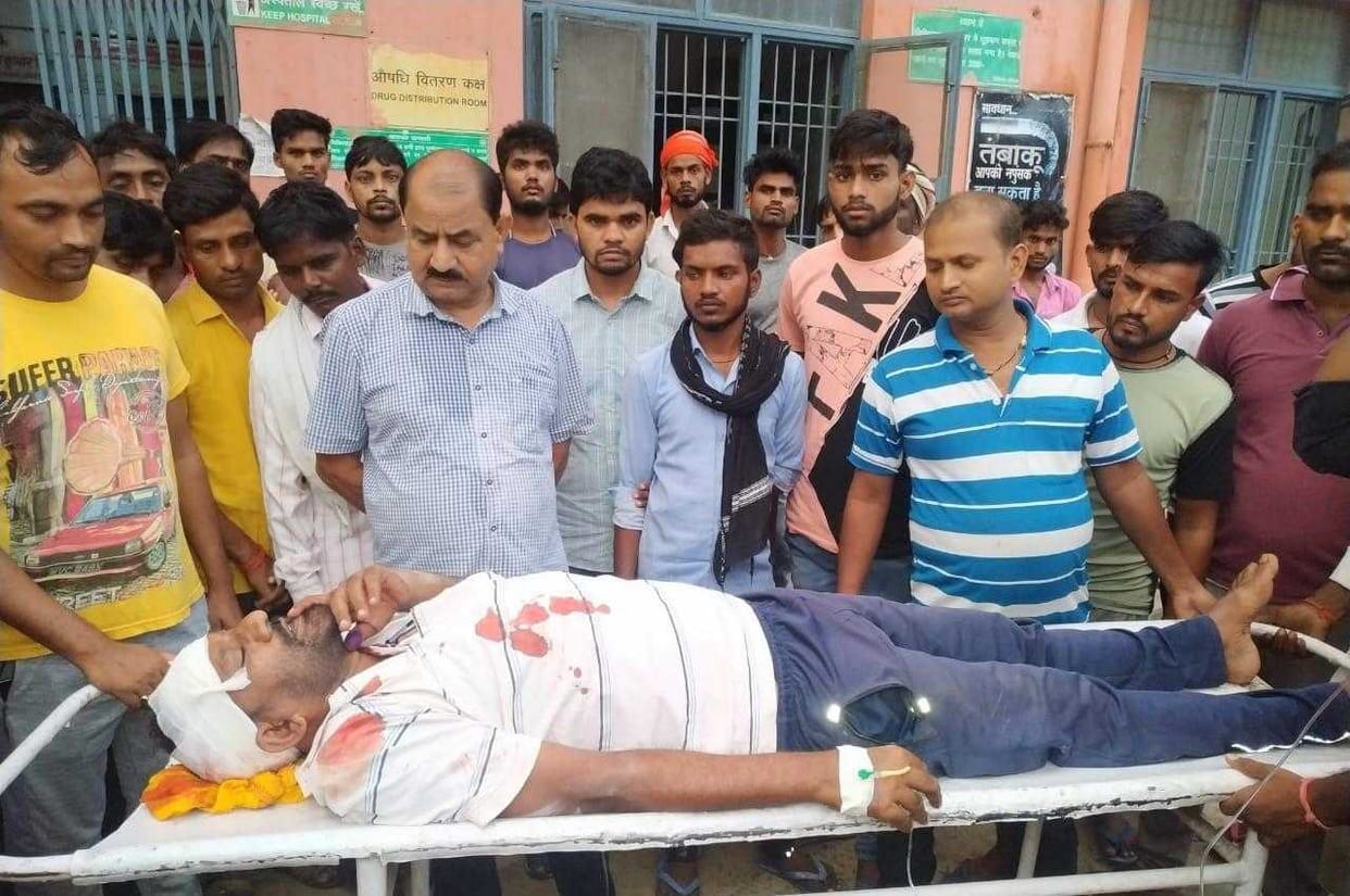 Former Zilla Panchayat member's husband shot dead, admitted to district hospital
