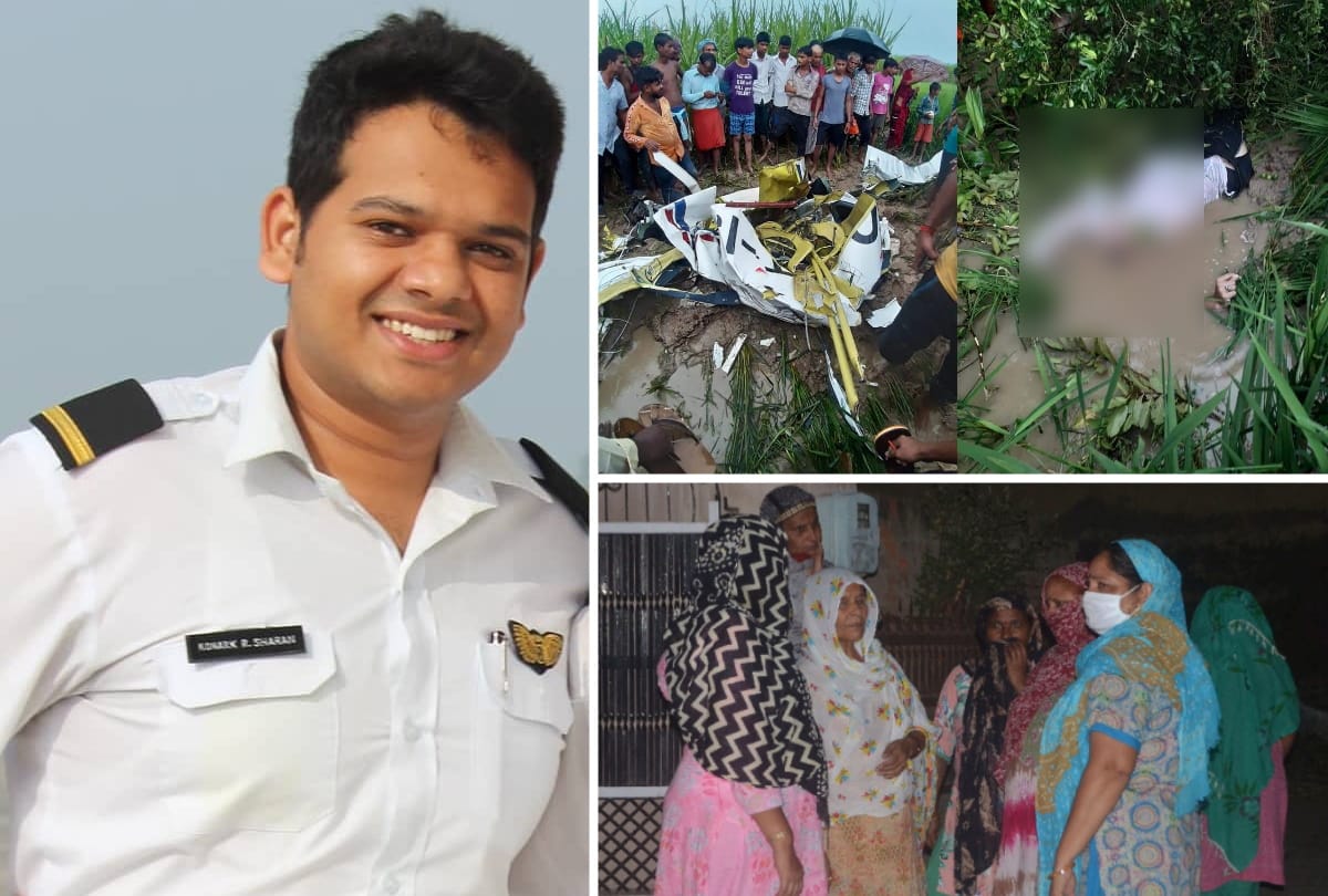 ajamgarh aircraft crash pilot konark saran was only son of parents his death brings tsunami for relatives