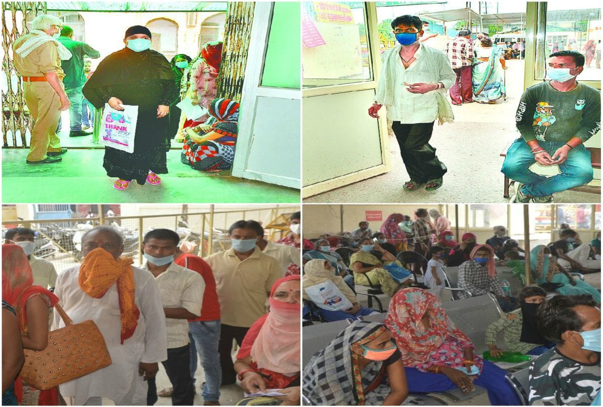 Sn Medical College Patients No Thermal screening And Hand Sanitize