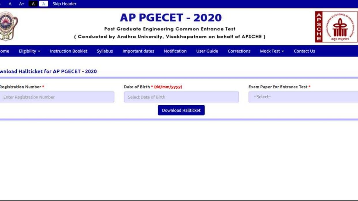 AP PGECET admit card 2020 released at sche.ap.gov.in, here’s direct link to download hall ticket
