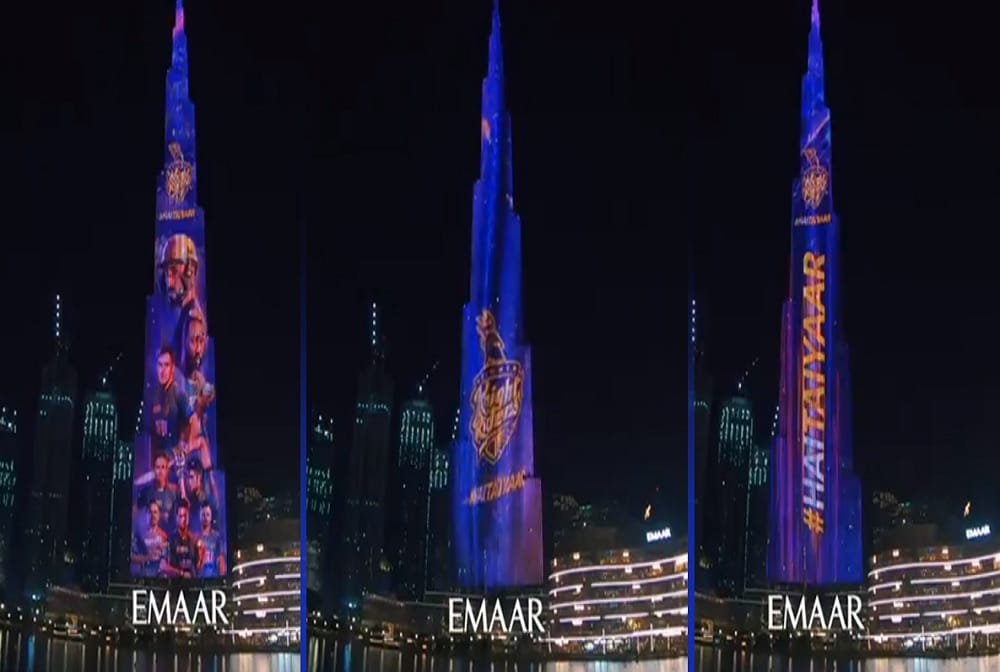 IPL 2020: Burj Khalifa lit up in colours of Kolkata Knight Riders ahead of team first game