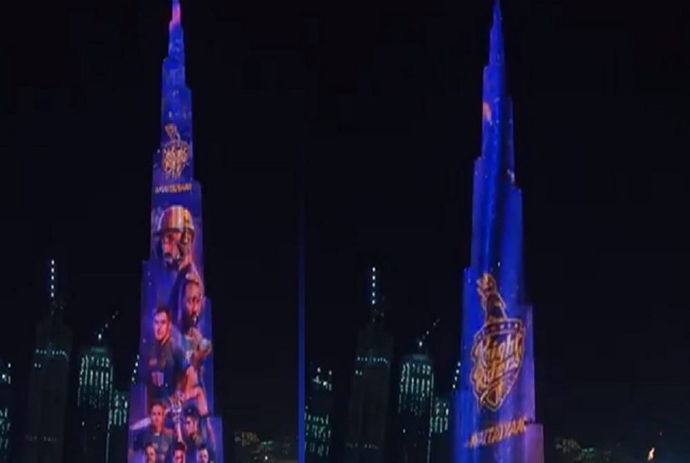 IPL 2020: Burj Khalifa lit up in colours of Kolkata Knight Riders ahead of team first game
