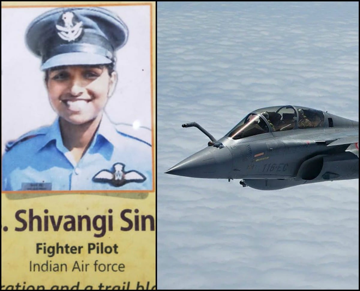 Shivangi has also worked with Wing Commander Abhinandan who killed Pakistani Air Force fighter jet