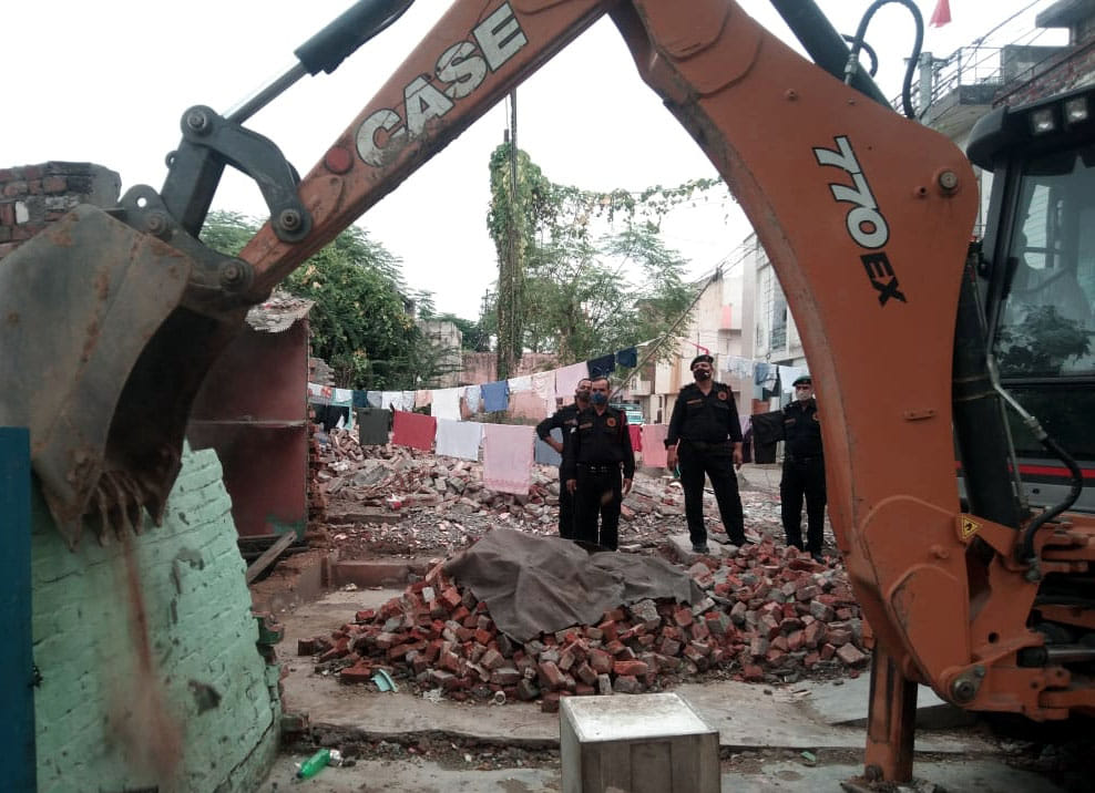 Encroachment removed from exhibition camp area