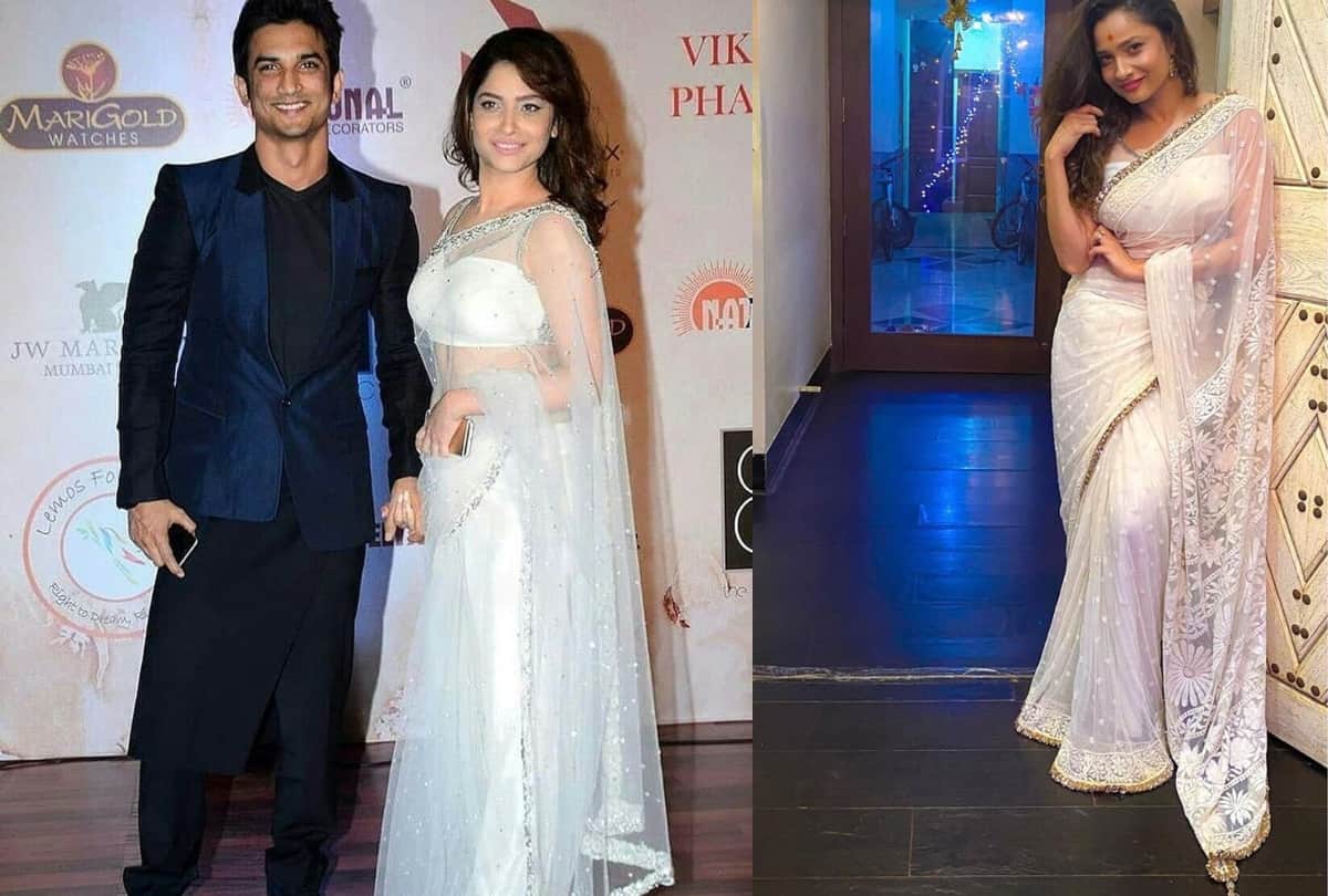 ankita lokhande look splendid in these saree pics
