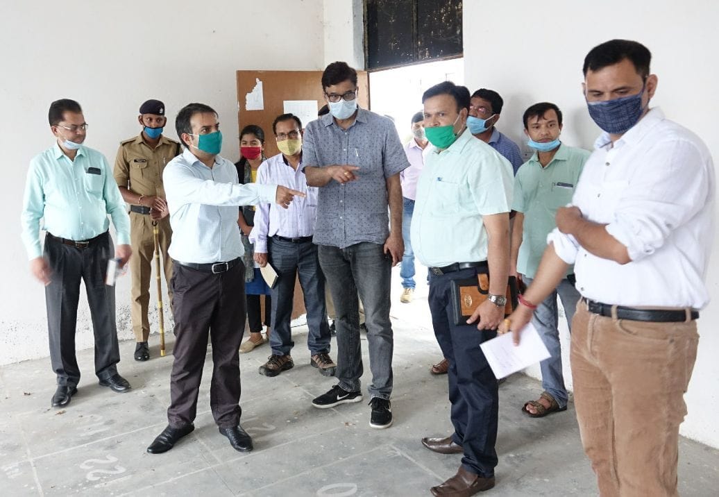 DM inspected the Covid Care Center