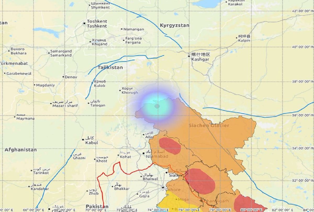 Earthquake Today in Gulmarg Jammu And Kashmir News: An earthquake of magnitude 3.7 hit 281 km North of Gulmarg, Jammu and Kashmir