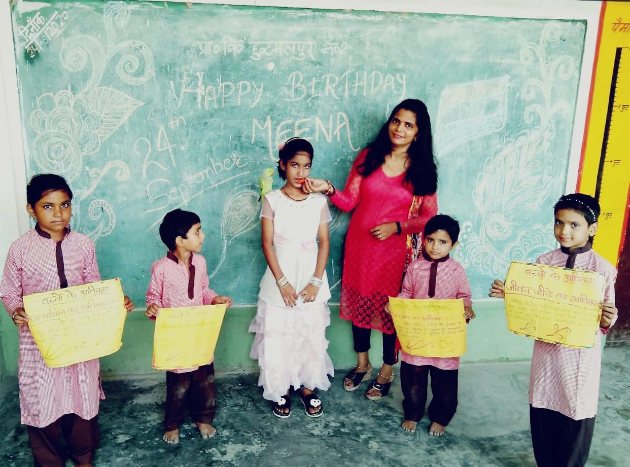 Meena's birthday celebrated in online workshop
