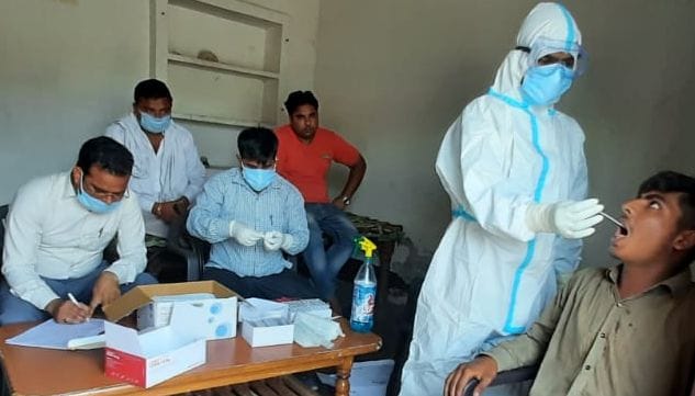 meerut :  the corona bomb blast in rural area, 46 patients are found