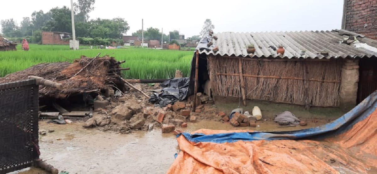 Many women died people injured in house collapsed in heavy rains in purvanchal