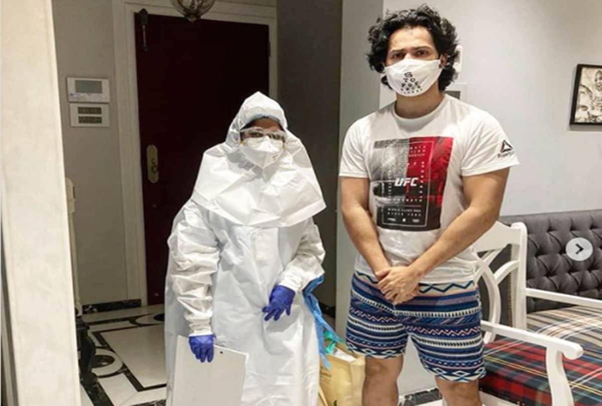 Varun Dhawan has got back to work gets a Covid-19 test done