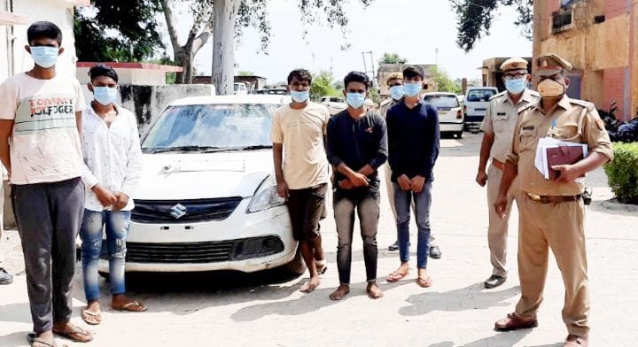 Five robbers arrested in encounter at Rabupura