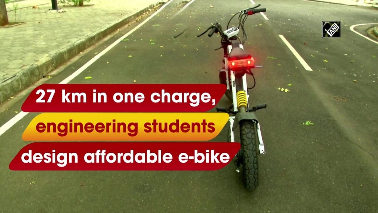 Tamil Nadu: Engineering student creates e-bike, runs without petrol and diesel