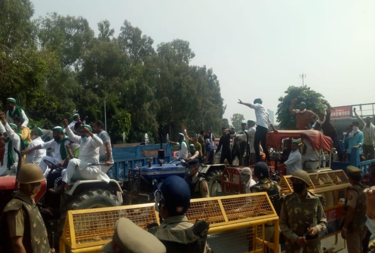 Farm Bill 2020 farmers protest against bill in delhi ncr noida delhi border blocked