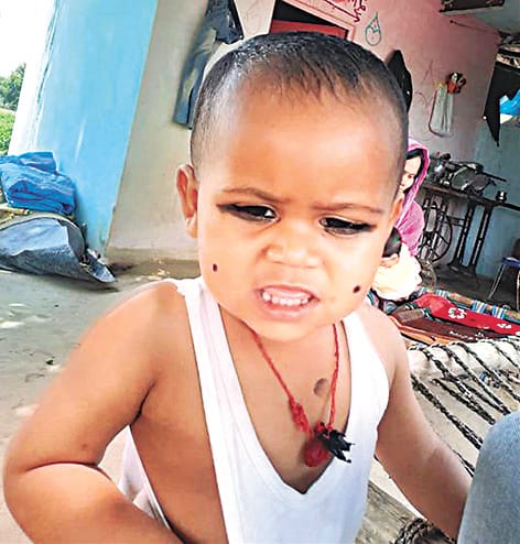 Child died due to drowning in water