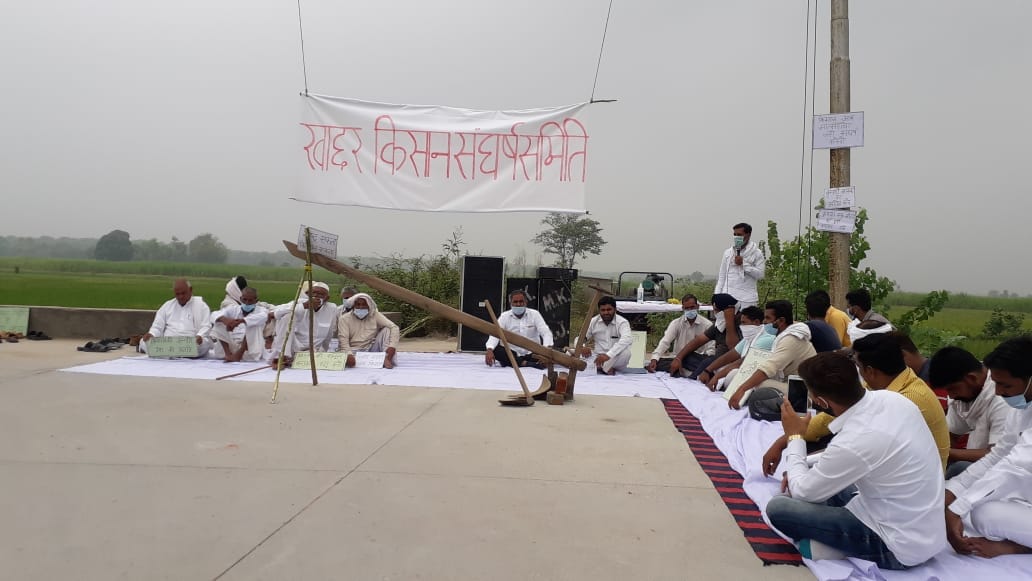 bharat band in uttarakhand : Tikait activists jam highway om roorkee, photos