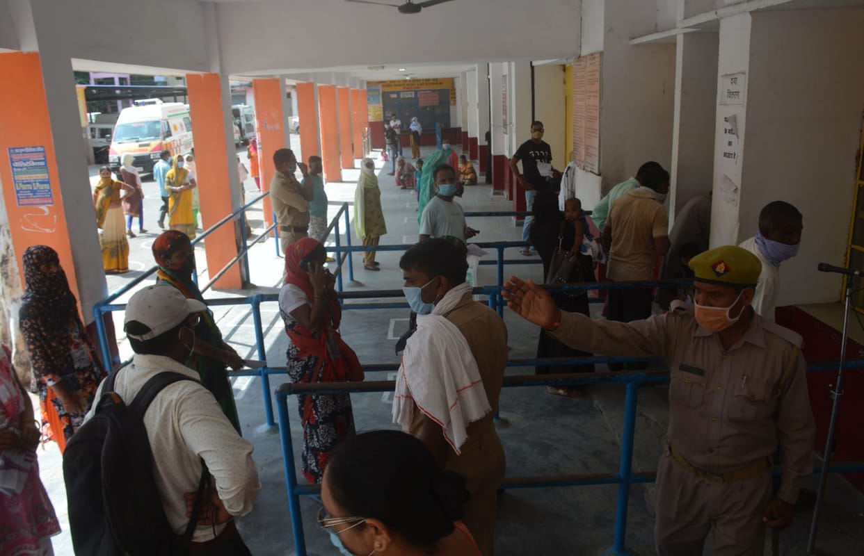 OPD start in moradabad but doctors not available