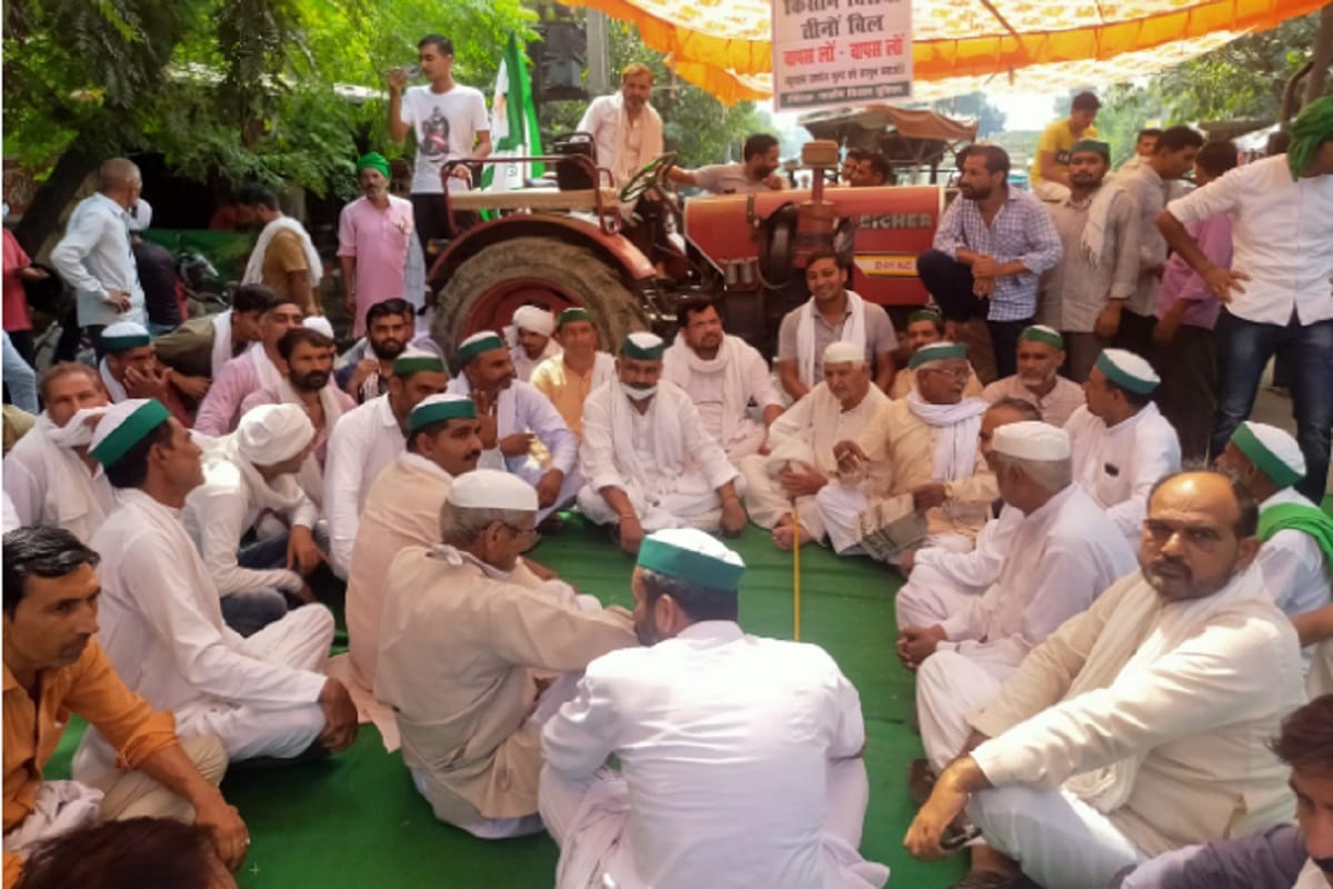 kisan curfew: farmers chakka jam and protest in west up against opposition of agriculture bill