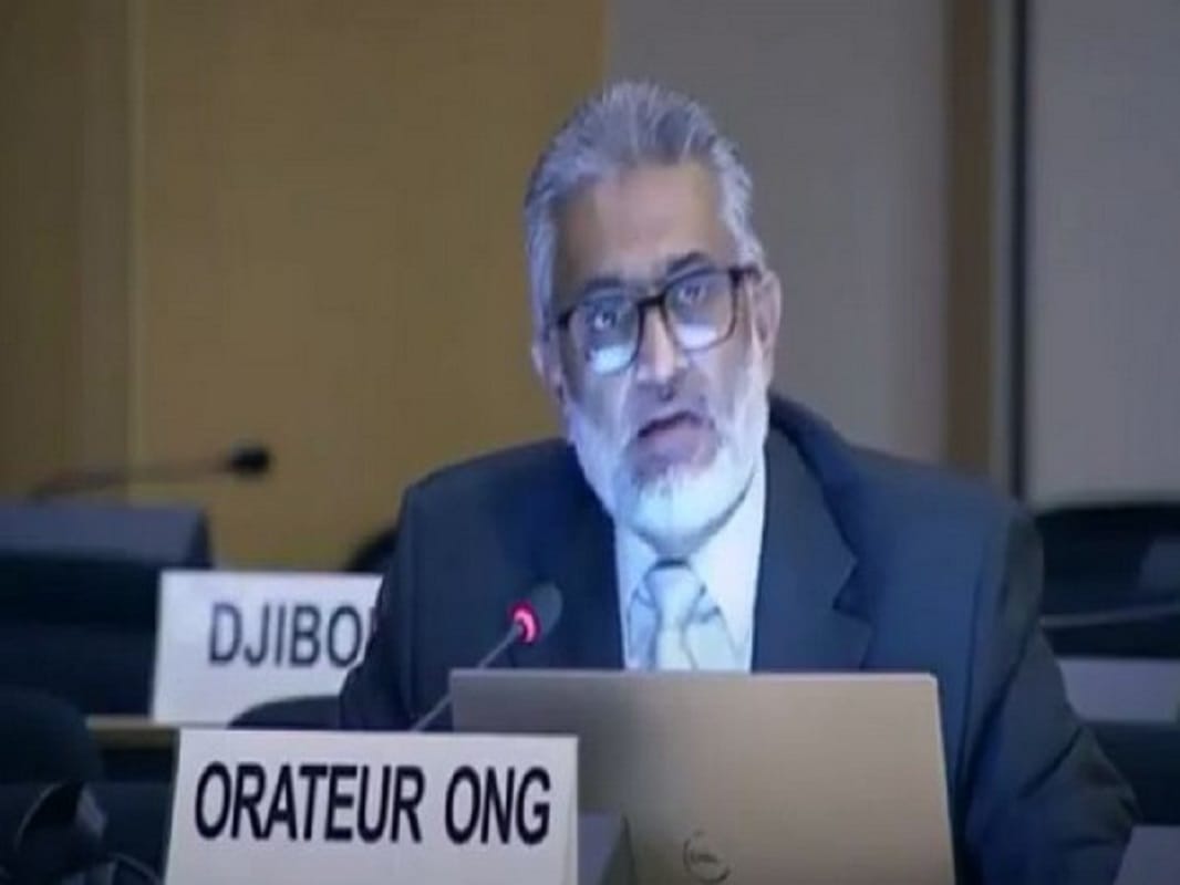 Stop Pakistan from treating PoK citizens like animals: Chairman of the National Equality Party JKGBL sajjad raja says at UNHRC