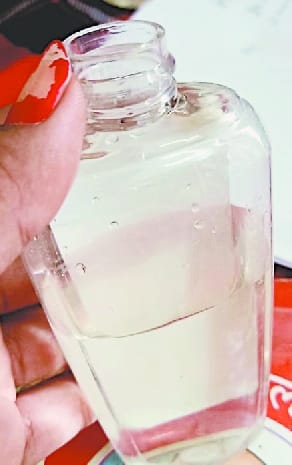 Students made alcohol based sanitizer with Mahua juice