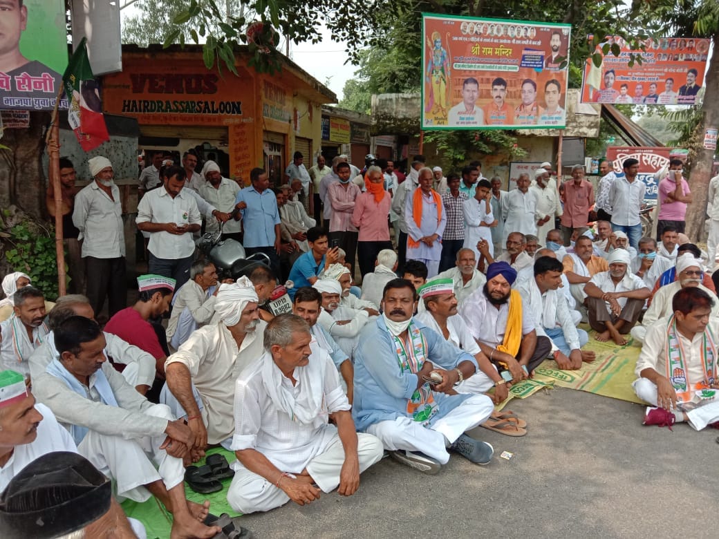 Farmers jammed Panipat-Khatima road and highway