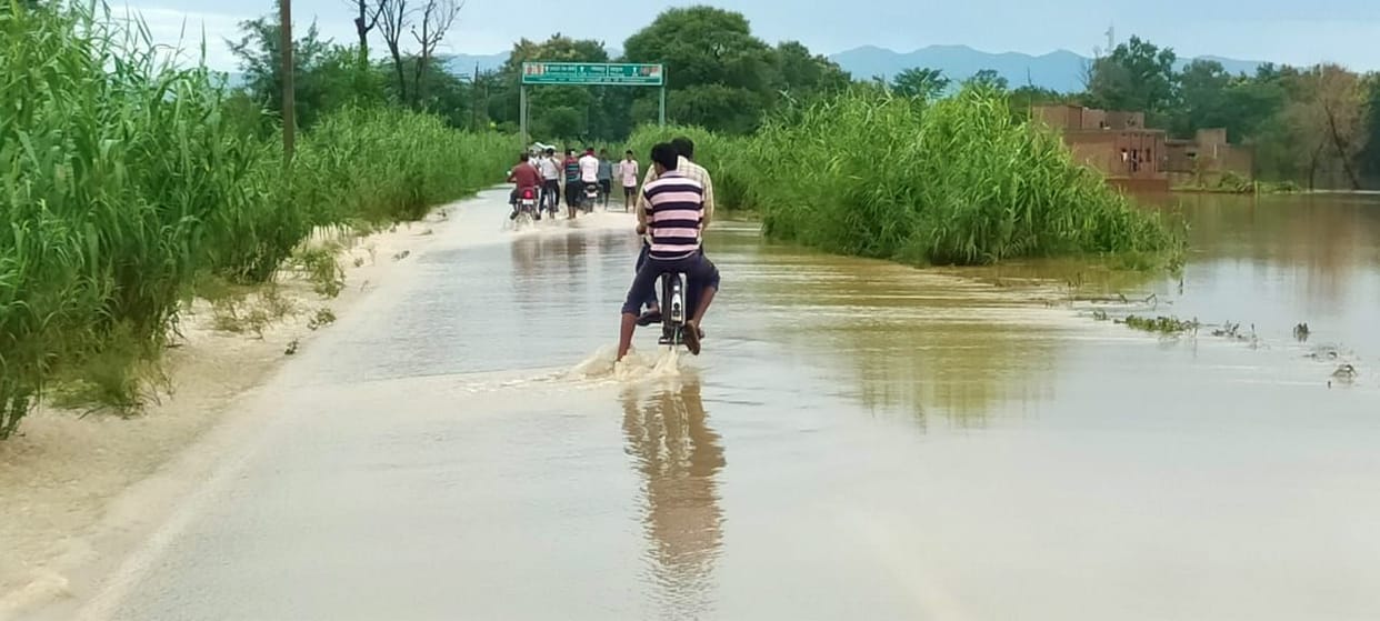 flood wather enters many villages