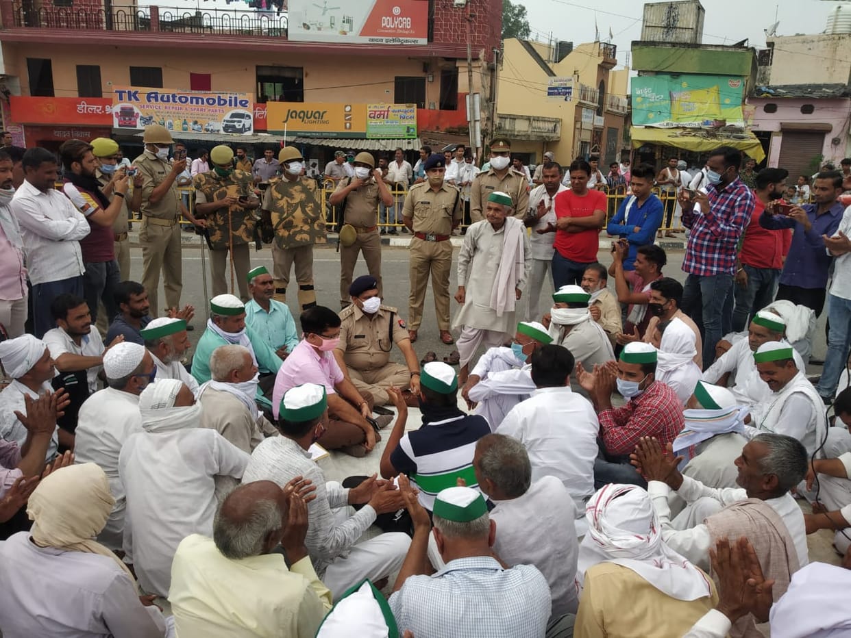 Farmers curfew: Traffic was affected for three hours on the highway