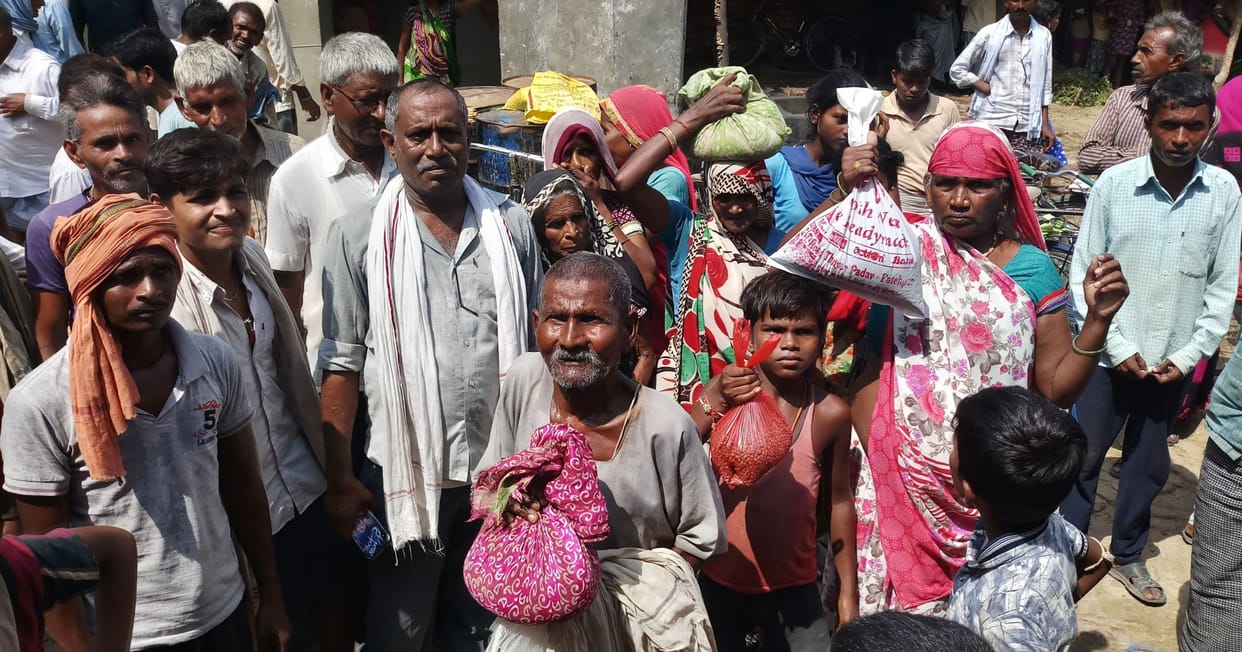 rasan card people protest in fatehpur