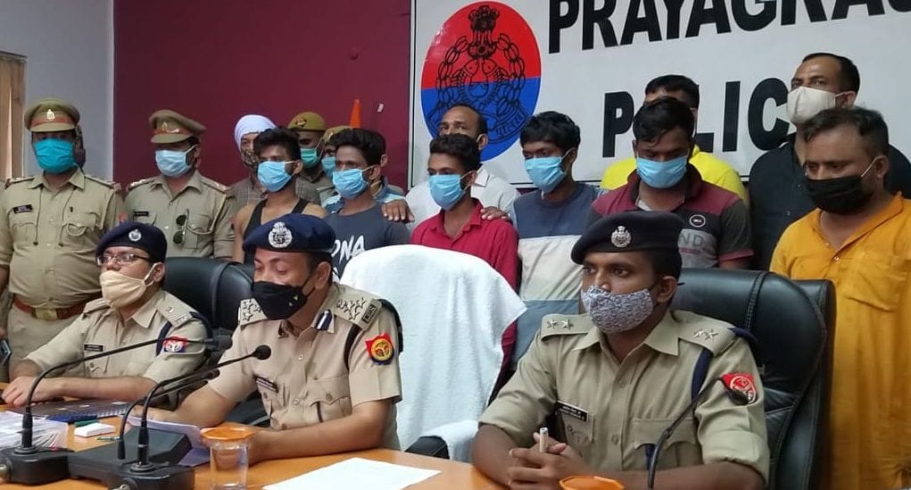 Six vicious robbers arrested after encounter Prayagraj Crime News Allahabad