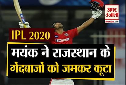 IPL 2020: Mayank Agarwal Century Against Rajasthan Royals