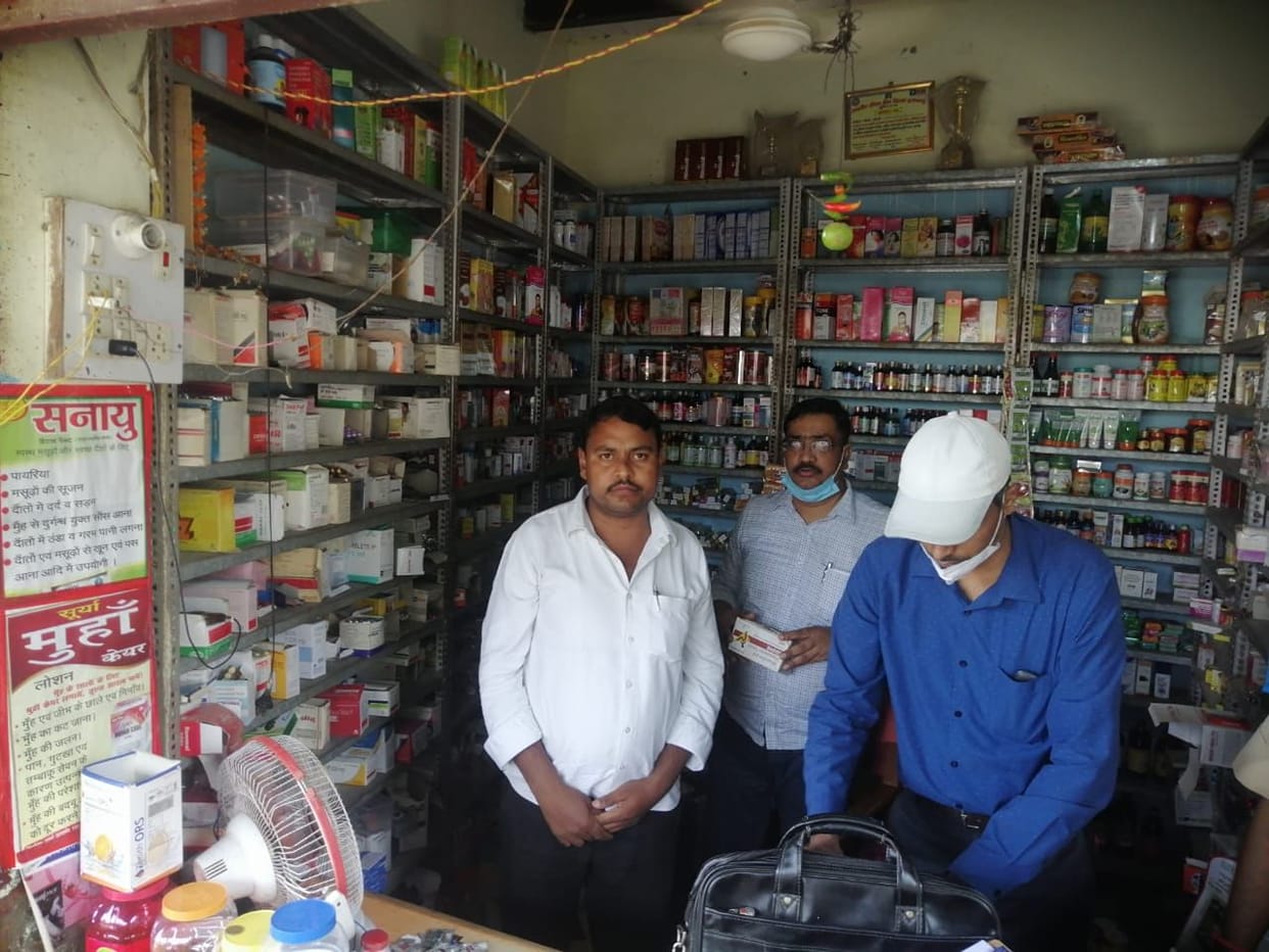 Medical store seals running without license, medicines seized