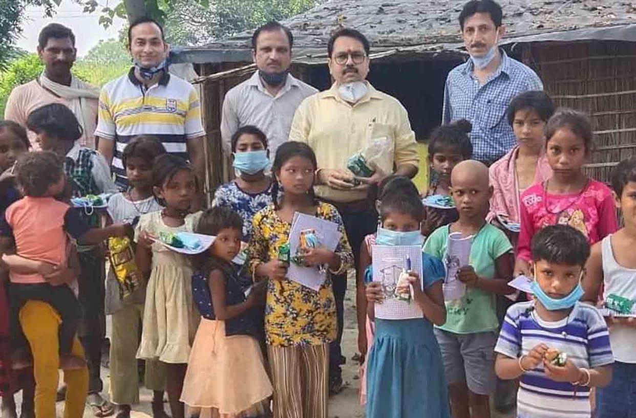 Writing material distributed to girls on daughter's day