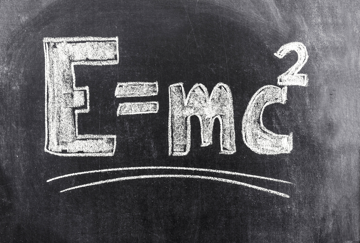 E=mc2 albert einstein equation which help in making atom bomb