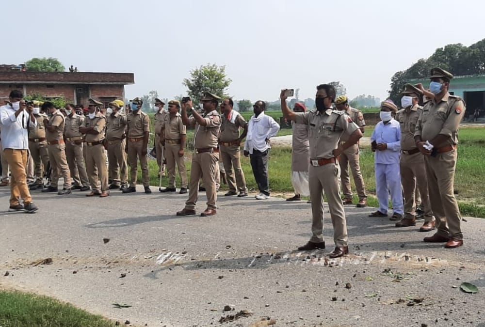 Khan Mubarak's home destroyed by Police in Ambedkarnagar.
