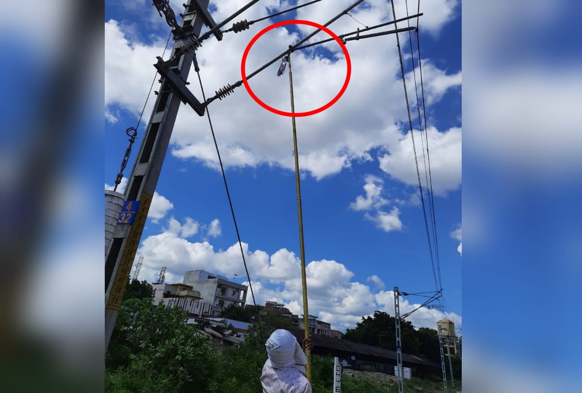 two years jail after caught kite-flying in side of railway line