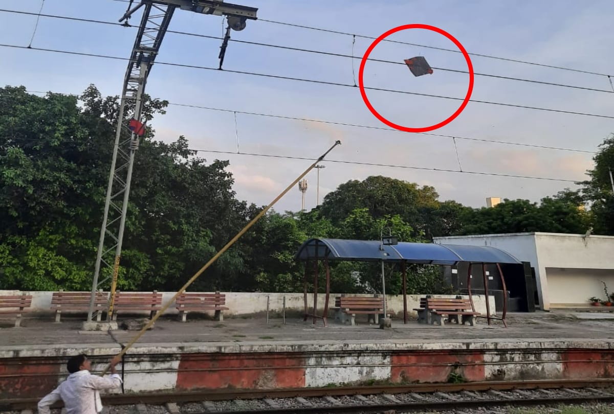 two years jail after caught kite-flying in side of railway line
